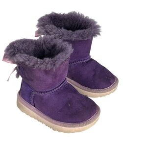 UGG Boot Kids MINI BAILEY BOW II 1017397T Purple Violet Bloom Size 6